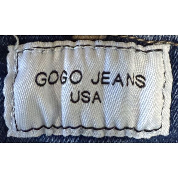 Gogo Jeans Womens Baggy Wide-Leg Denim Jeans Hip Hop Size 16 Culottes - Picture 6 of 8